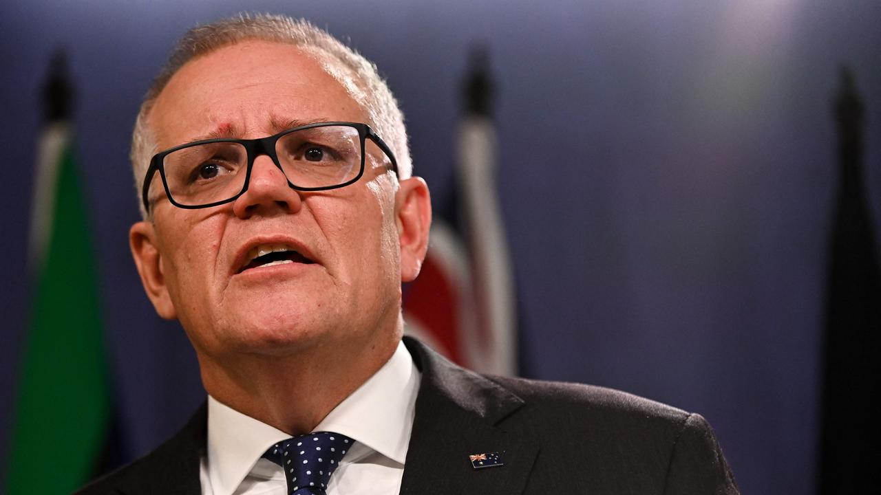 Former prime minister Scott Morrison is under fire after the release of the Robodebt Royal Commission report. Picture: AFP