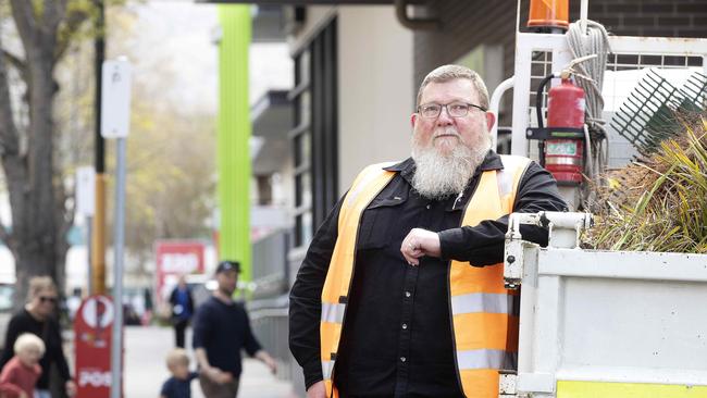 Tim Horton is the Glenorchy City Council's operations and maintenance supervisor. Picture: CHRIS KIDD