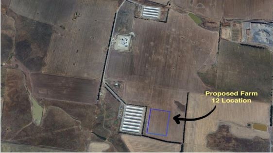 The proposed location for the broiler farm in Anakie. Picture: Supplied