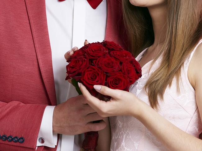 Portrait of affectionate couple celebrating valentine's day