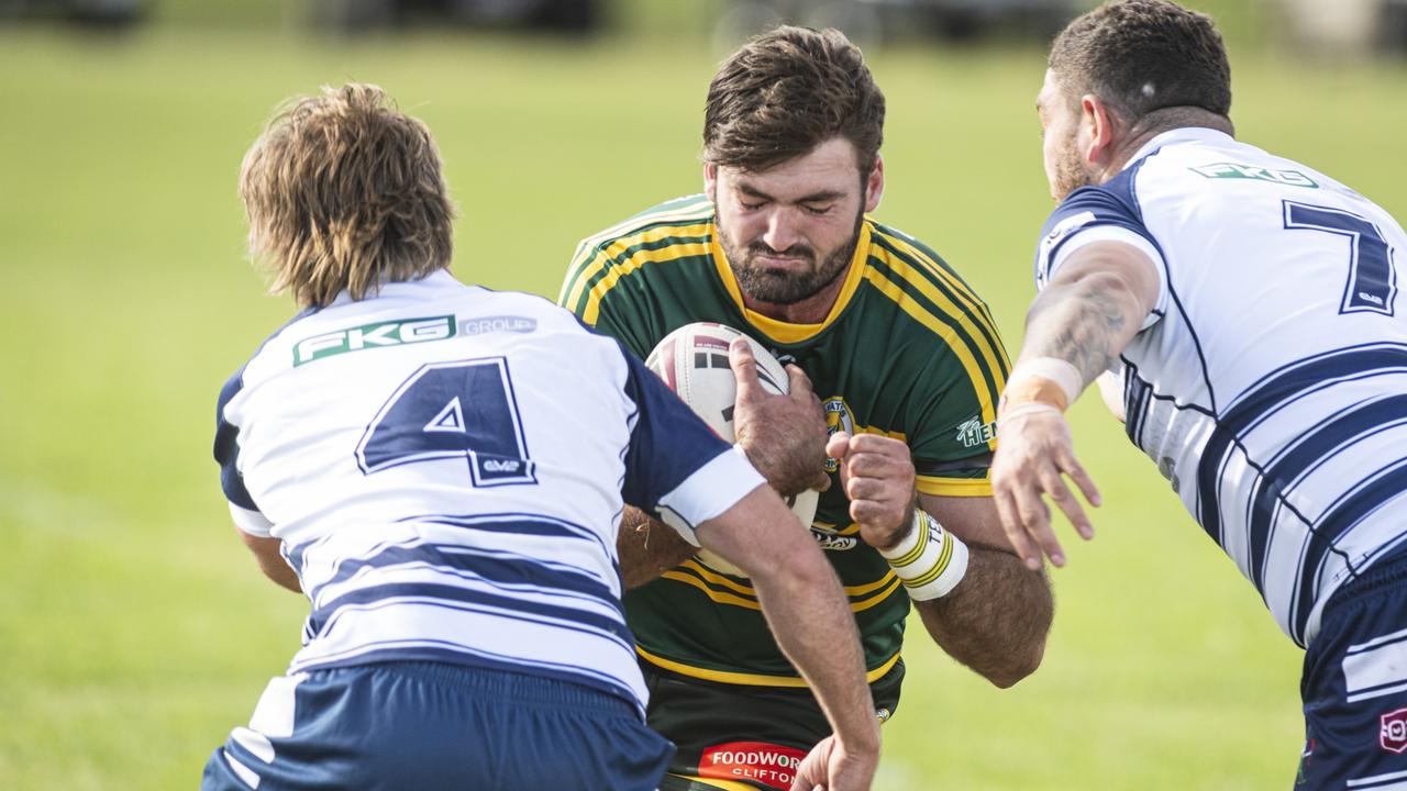 Matthew Christensen scored a hat-trick against Oakey Bears. Picture: Kevin Farmer