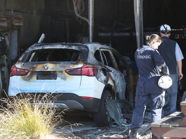 A tobacconist is ruined in an alleged arson attack in the Yarra Valley Tobacco early last year. Picture David Crosling