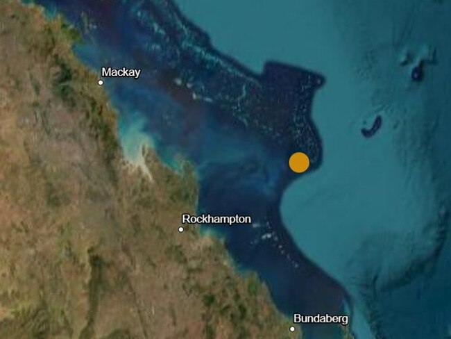 Earthquake recorded in the Coral Sea off the coast of Rockhampton.