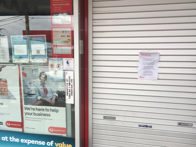 The Lenah Valley Newsagency and Post Office has had to close for a week because of Covid. Picture: Sue Bailey