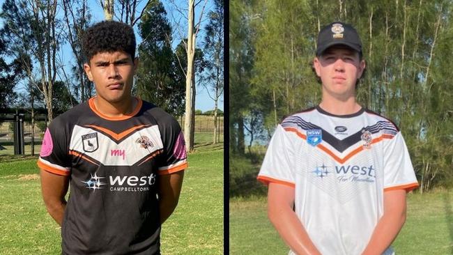 Macarthur Wests Tigers players Paul Johnson and PJ French have also been rewarded for their strong seasons. Photo: supplied.