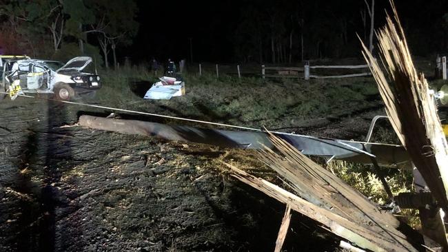 Caprescue transported the seriously injured man to Rockhampton Hospital following a car v power pole incident. Photo: CapRescue