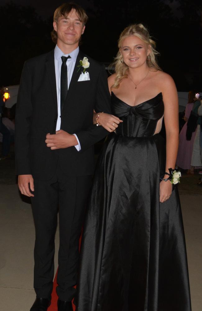 Kai Hill and Matillda Lever at Assumption College's year 12 formal on April 22, 2025. Photo: Jessica Klein