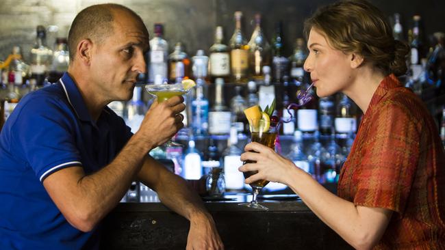 Carl Barron and Leeanna Walsman in a scene from Australian film Manny Lewis.