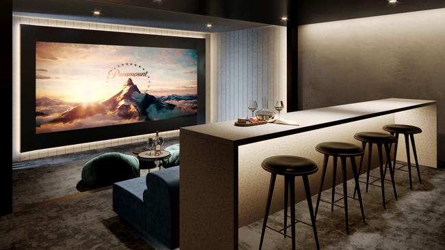 East End residents will get exclusive use of a private cinema. Picture: Supplied.