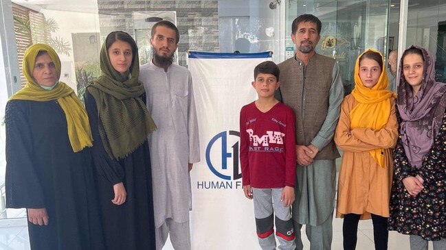 Aman Khalili, third from right, and his family. Source: Safi Rauf/Human First Coalition