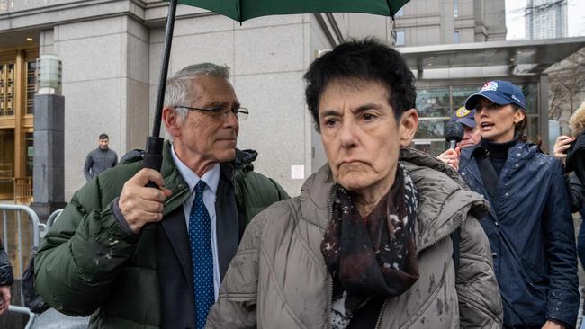 Barbara Fried and Allan Joseph Bankman, parents of FTX Co-Founder Sam Bankman-Fried, depart from federal court.