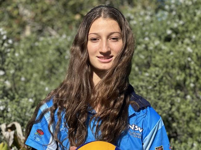 Olivia Zonta will compete for the NSW U15s girls at the School Sport Australia U15s Volleyball Championships. Picture: Contributed