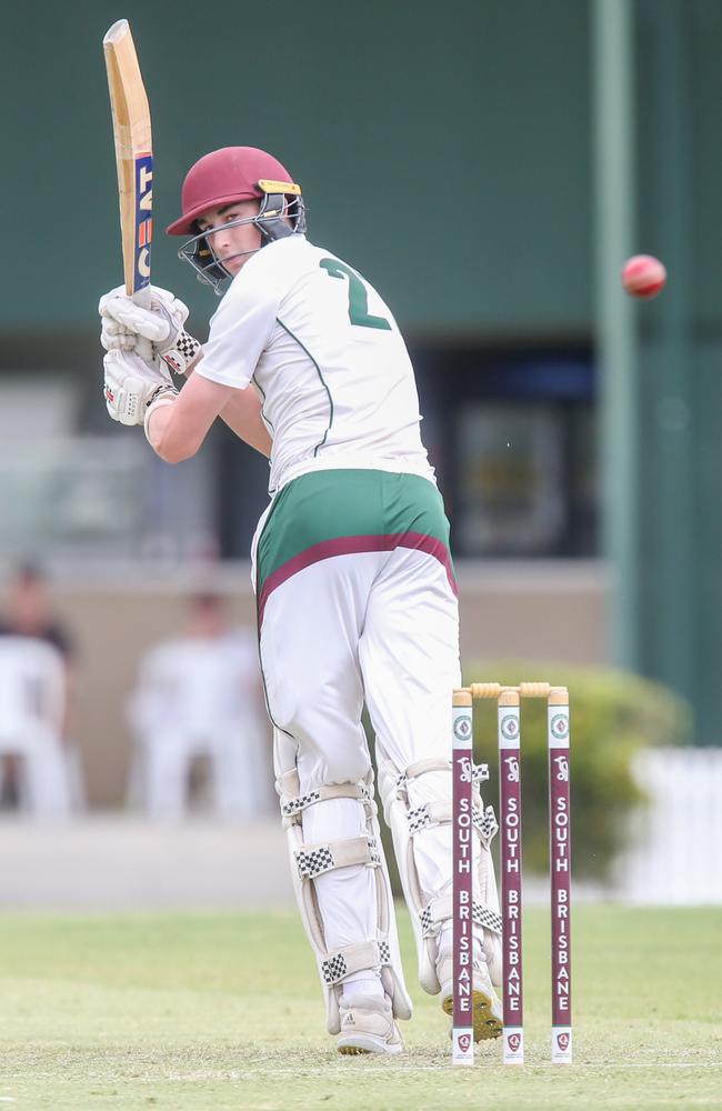 Premier Grade Men's club cricket action at Souths between Souths and the Gold Coast. Souths v GC – Eddie Leslie Picture Stephen Archer