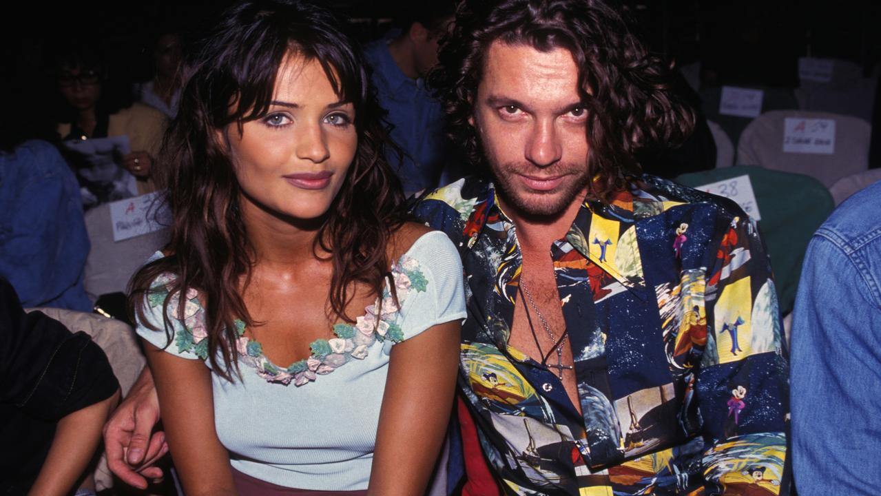 Michael Hutchence and Helena Christensen were together for four years in the ’90s. Picture: Getty Images.