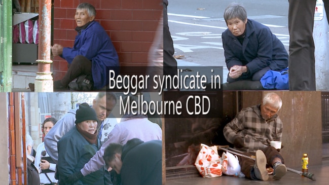 Beggar syndicate in Melbourne CBD