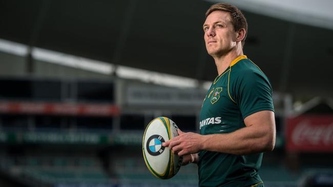 Wallabies winger Dane Haylett-Petty has set his sights on the 2019 World Cup with the Wallabies. Photo by Stuart Walmsley, ARU Media.