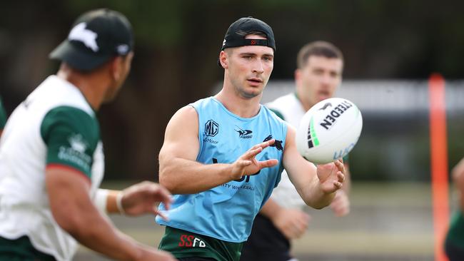 Lachlan Ilias has revealed a meeting with Anthony Seibold convinced him to leave the Tigers and join South Sydney. Picture: Getty Images.