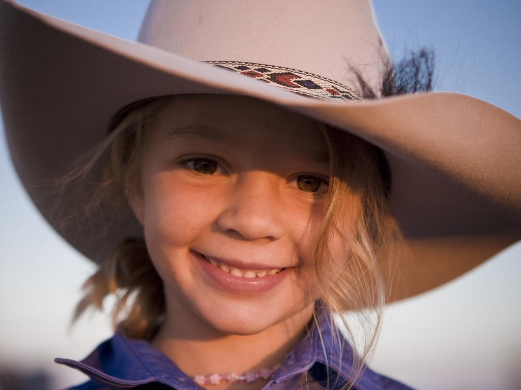 Amy Everett modelled as "Dolly" for Akubra hats. Picture: Supplied