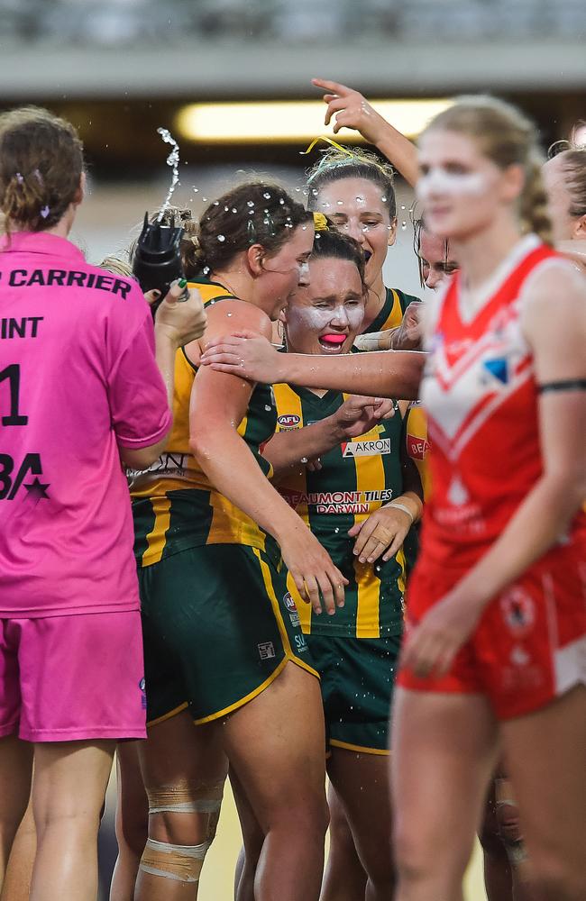 Waratah vs PINT in the 2022-23 NTFL womenÃ&#149;s grand final. Picture: PEMA TAMANG Pakhrin