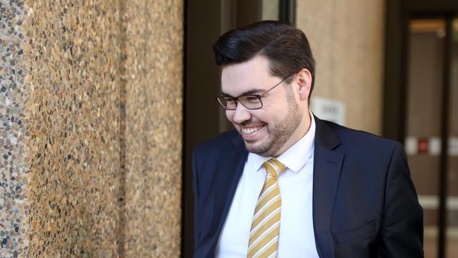 Bruce Lehrmann pictured leaving the Federal Court. Picture: NCA NewsWire / Damian Shaw