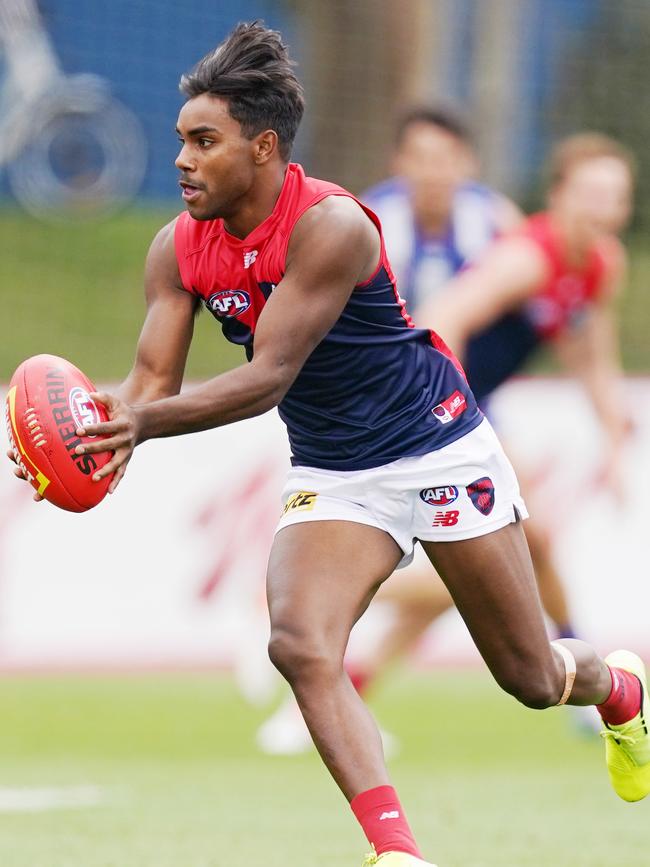 Kysaiah Pickett in action. Picture: AAP Image/Michael Dodge