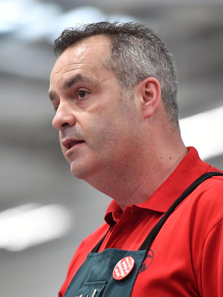 Bunnings boss Michael Schneider says the company only used facial recognition to protect customers and staff. Picture: Joel Carrett/AAP Image