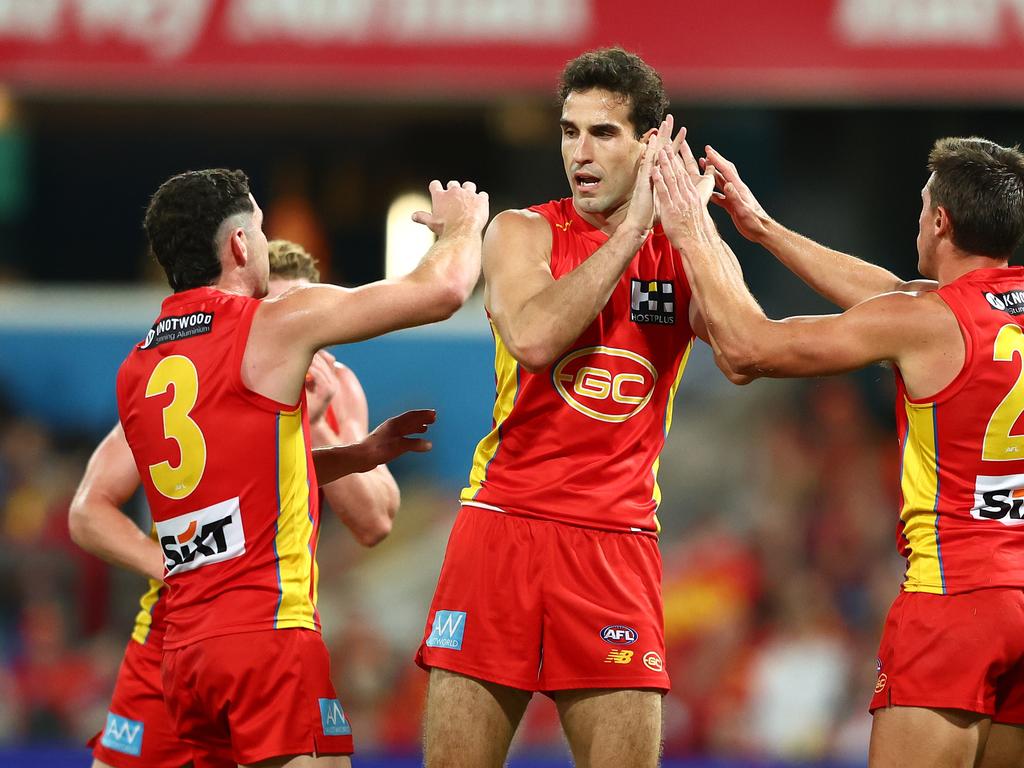 Ben King and the Suns defied a Collingwood comeback. Picture: Chris Hyde/Getty Images