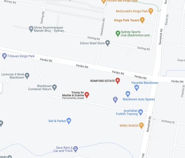 The incident occurred on Tattersall Rd near Romford Rd in Kings Park.