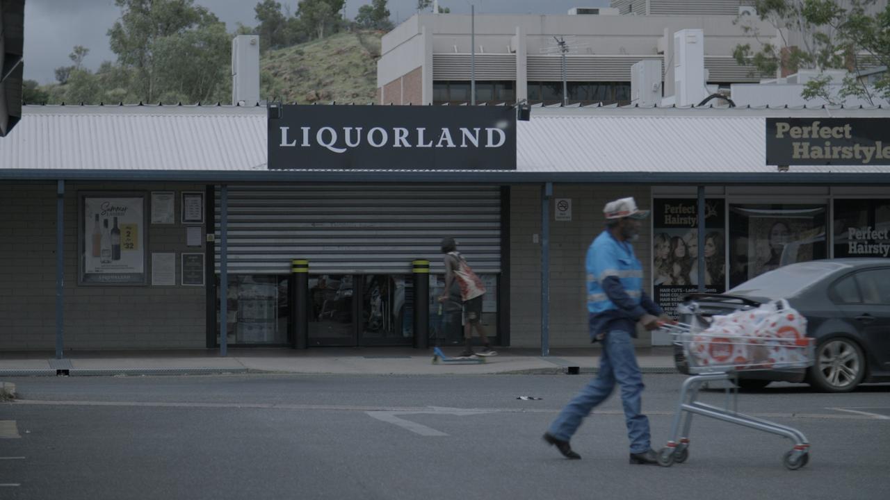 Reduced bottle shop hours, signage of alcohol bans, and closed liquor shops are common place in Alice Springs due to the current alcoholism crisis. Picture: Sam Boneham