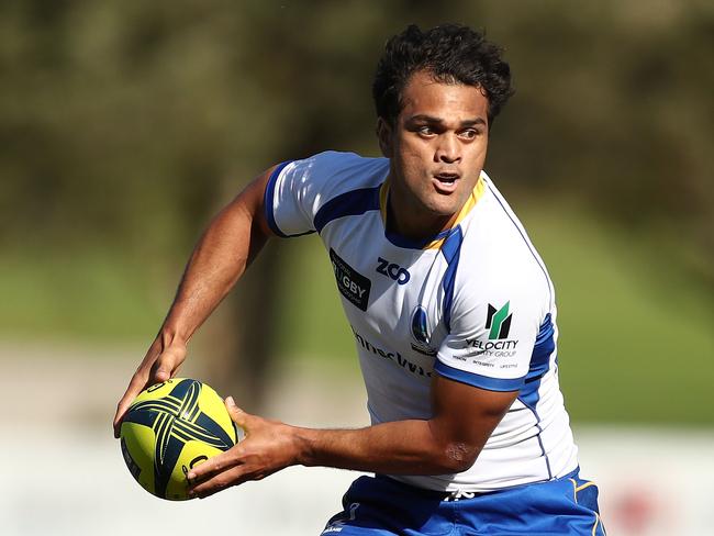 SYDNEY, AUSTRALIA - SEPTEMBER 15:  Karmichael Hunt of Brisbane City in action during the round three NRC match between Sydney Rays and Brisbane City at Woollahra Oval on September 15, 2018 in Sydney, Australia.  (Photo by Mark Metcalfe/Getty Images)