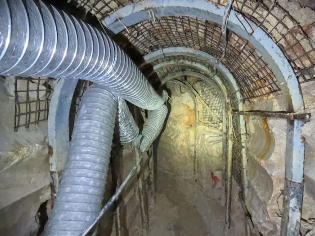 A IDF released a picture of a supposed Hezbollah tunnel. (IDF)