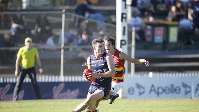 Callow could slot into the Pies line-up right away. Picture: Cory Sutton (SANFL)