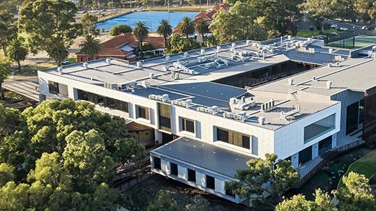 Shenton College Perth where a 13-year-old student is accused of threatening staff and students with a knife. Picture: Supplied