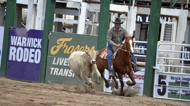 ONE TO WATCH: Robert Plant, of Chinchilla, riding Maca to 81 at the Warwick Showgrounds. Picture: Gerard Walsh