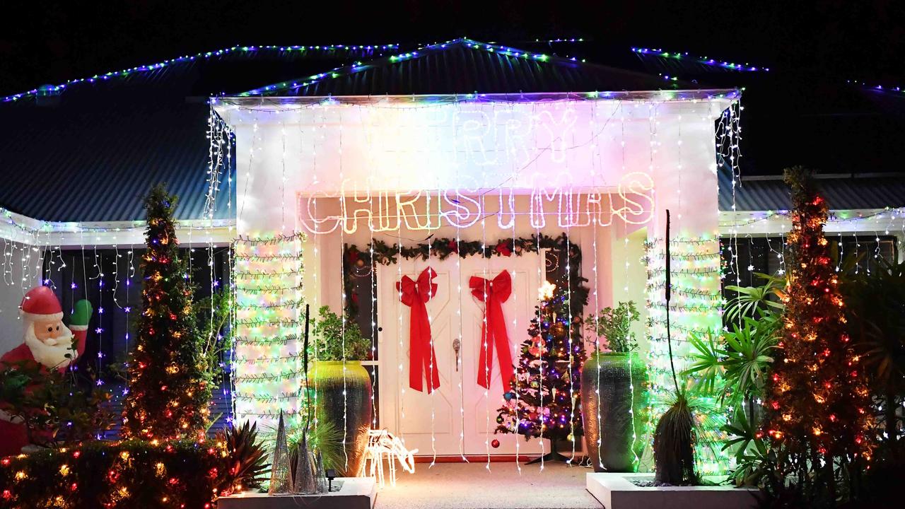 Christmas lights on Rainsford Place, Buderim. Picture: Patrick Woods.