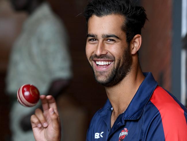 CRICKET - REDBACKS. Fast bowler Wes Agar who is dominating across all forms in his debut season for South Australia. Wes Agar is leading Sheffield Shield wicket-taker in his debut season. Picture: Tricia Watkinson