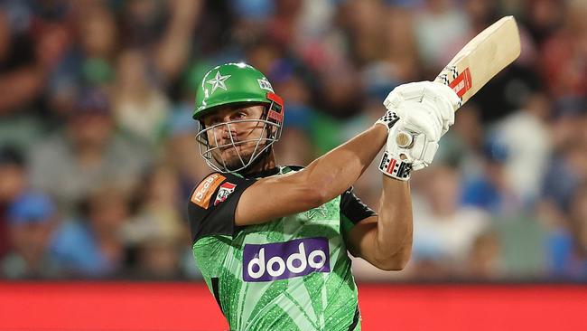 Marcus Stoinis was back to his best in the Stars’ win over Adelaide. Picture: Sarah Reed/Getty Images