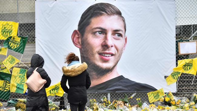A post mortem has found Emiliano Sala died from head and torso injuries. Picture: AFP