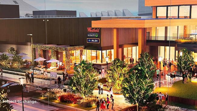 An artist’s impression of the Westfield Knox redevelopment.