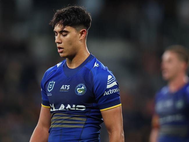 Blaize Talagi will return to face the Eels in round 13. Picture: Jeremy Ng/Getty Images