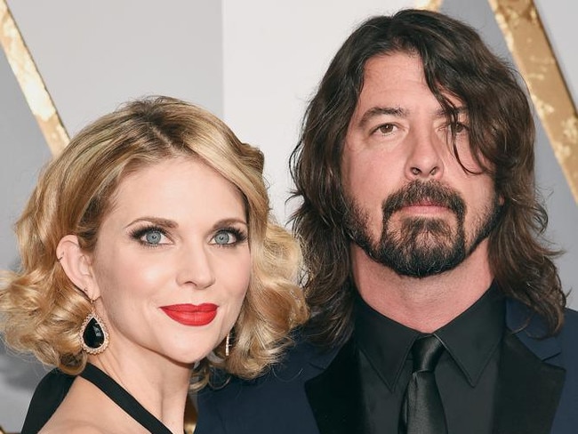 Dave Grohl (R) and Jordyn Blum attend the 88th Annual Academy Awards at Hollywood &amp; Highland Center on February 28, 2016 in Hollywood, California. Picture: Kevork Djansezian/Getty Images