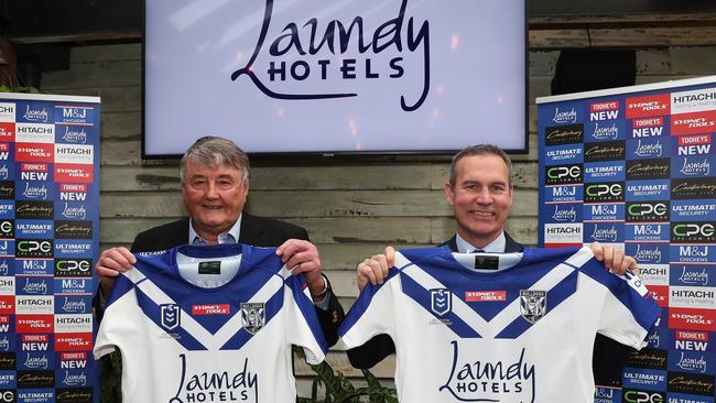 Canterbury Bulldogs sponsor launch with chief executive Andrew Hill at the Twin Willows Hotel, Bass Hill. Picture: Brett Costello