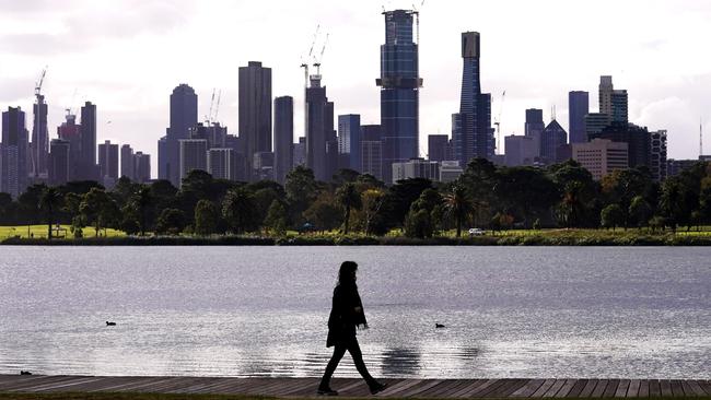 Storm clouds are heading to Melbourne. Picture: Michael Dodge