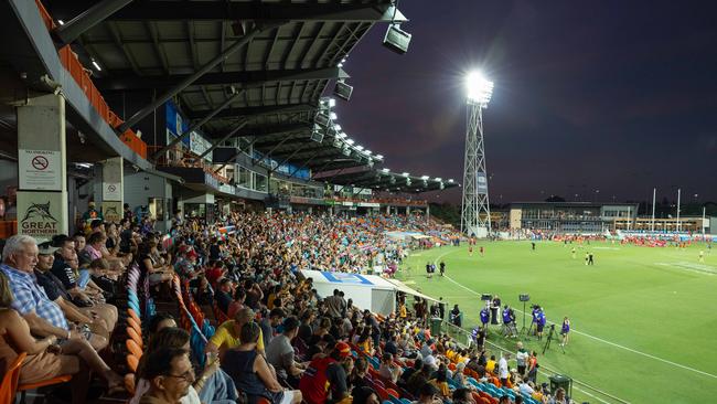 Gold Coast Suns v Hawthorn AFL match at TIO Stadium. Picture: Pema Tamang Pakhrin