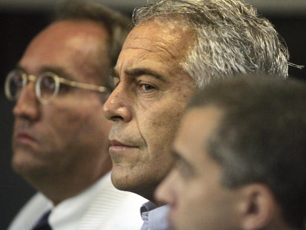 In this 2008 photo, Jeffrey Epstein is shown in custody for sex offences in West Palm Beach, Florida. Picture: AP