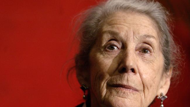 ‘Epic writing’ ... Nobel Prize-winning author Nadine Gordimer listens to a question at the Guadalajara International Book Fair in 2006. Picture: Guillermo Arias