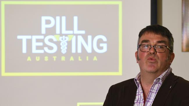 David Caldicott from Pill Testing Australia oversaw trials in Canberra and the ACT. Picture: AAP Image/Lukas Coch