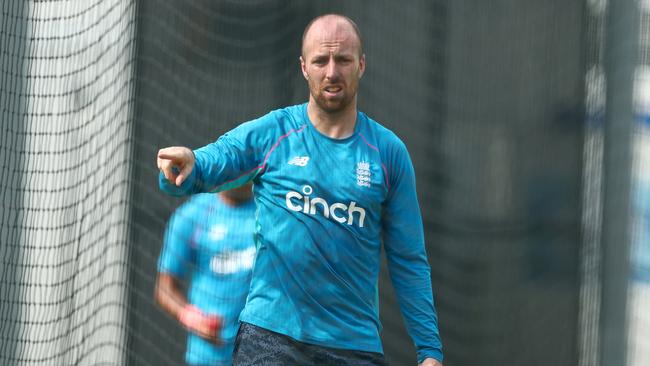 Jack Leach is in the firing line after enduring a torrid time at the Gabba. Picture: Getty