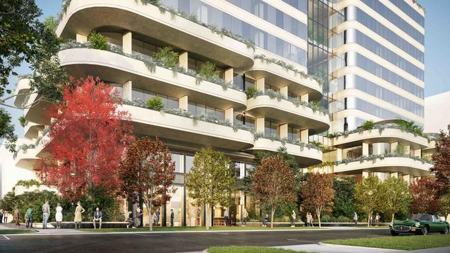 The $320m Wellington Health development planned for Box Hill.