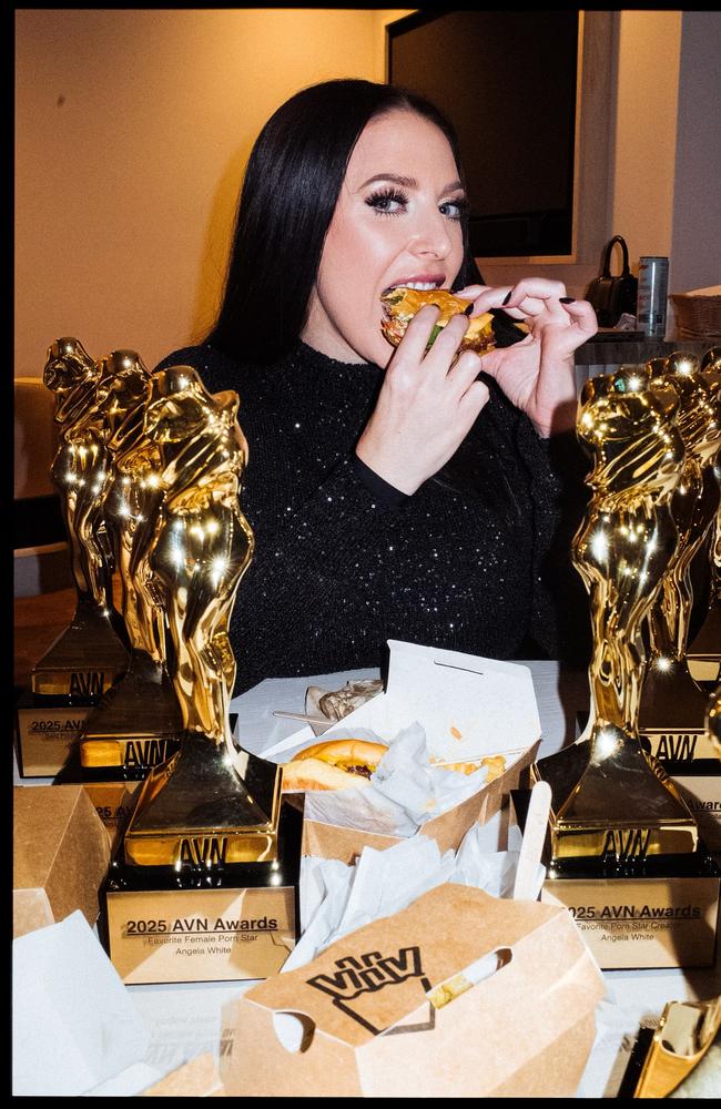 She posted this celebratory snap after the awards ceremony. Picture: @theangelawhite/Instagram